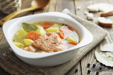 Salmon soup