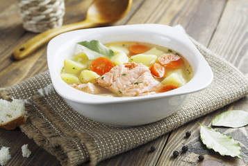 Salmon soup