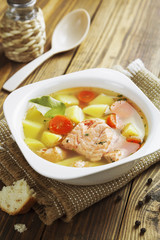 Salmon soup