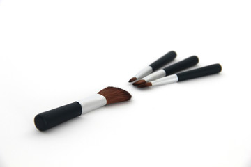 Makeup brush isolated on a white background