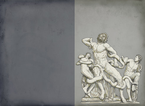 Laocoon sculpture illustration