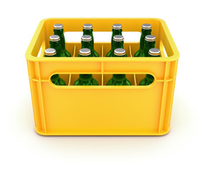 Drink crate with bottles