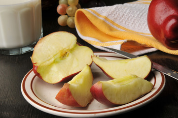 Sliced apple