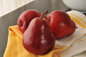 Red pears