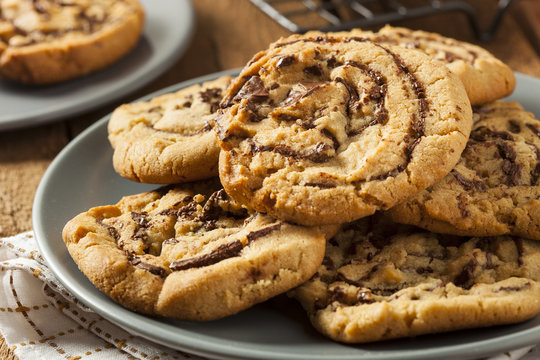 Chocolate Chip Peanut Butter Pinwheel Cookie