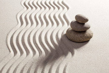 Fototapeta na wymiar asian balance designed with stones