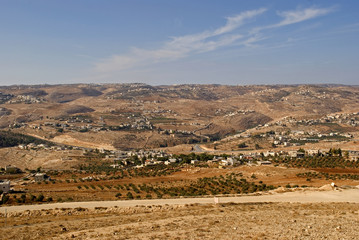 Naklejka premium View from Herodium, Palestine