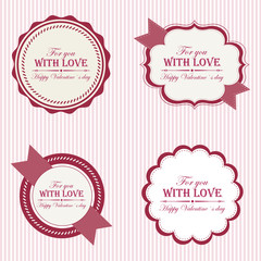 Valentine's Day labels