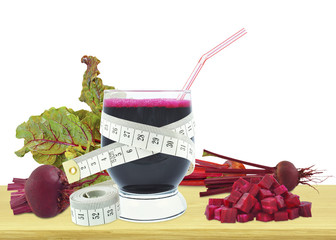 beetroot juice and meter