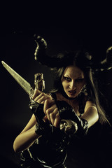 Horned and furious