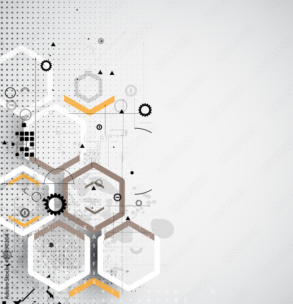 Poster abstract internet computer technology business solution