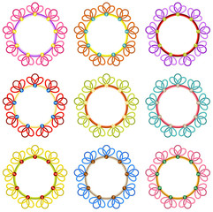 Colorful Round Frames
