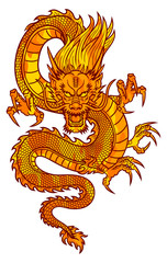 Fire Chinese Dragon