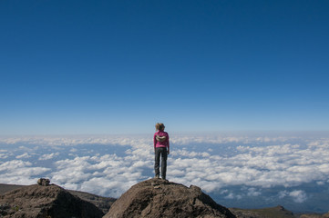 Looking out over africa Kilimanjaro