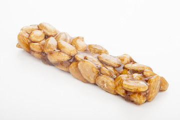 almond nougat and honey turron bar