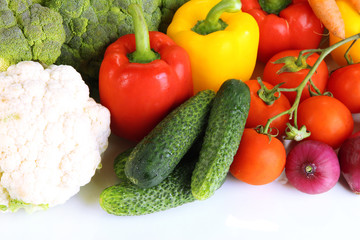 Fresh vegetables close up