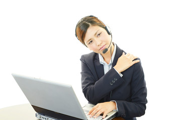 疲れたオペレーター