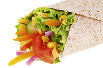 Vegetables wrap