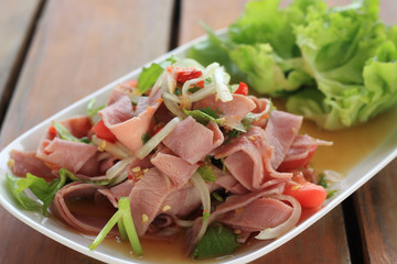 Smoke Ham Spicy Salad