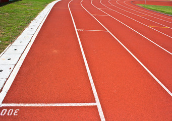 Running track rubber standard red color