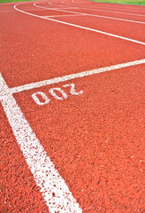 Running track rubber standard red color
