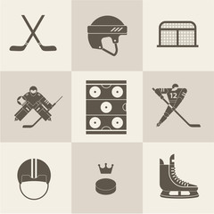 hockey sport icons