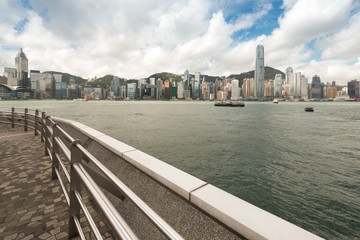 Hong Kong view of Victoria Harbor