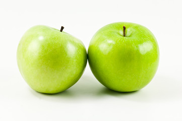 Green apple, isolated on white background
