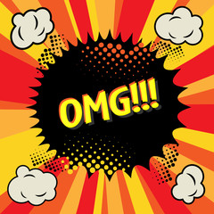 Comic Speech Bubble, vector illustration