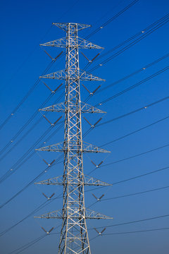 High voltage poles,Mono pole transmission line tower