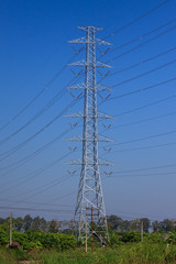 High voltage poles,Mono pole transmission line tower