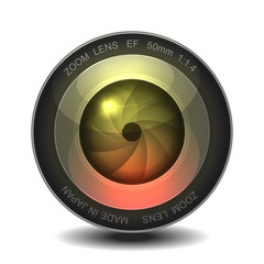 Camera photo lens.