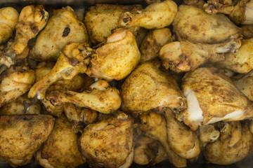 Gebackene Hähnchenschenkel