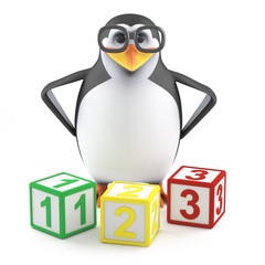 Boffin penguin teaches math - 59503618