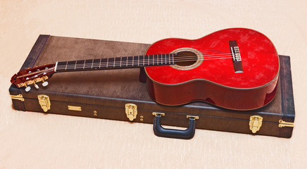 Acoustic guitar.
