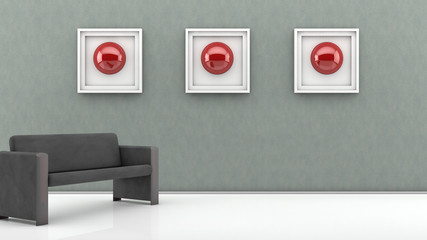 Interior design wall