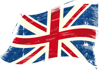 Fototapeta premium UK flag grunge