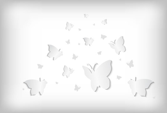 Abstract paper butterflies