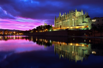 Fototapeta na wymiar Katedra w Palma de Mallorca