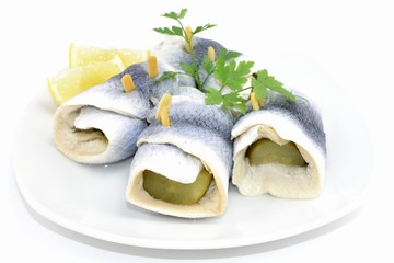 marynowane płaty śledziowe z ogórkiem