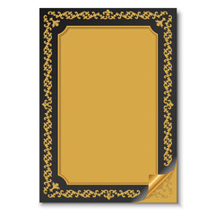 Old paper with oriental ornament