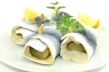 marynowane płaty śledziowe z ogórkiem