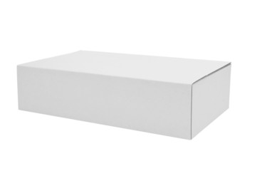 white cardboard box