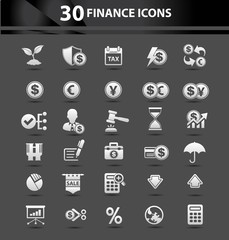 Finance icons design,clean vector