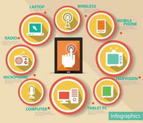 Social Media and technology concept,Abstract,vector