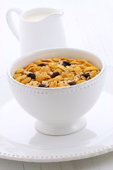 Delicious and healthy granola cereal