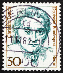 Postage stamp Germany 1986 Christine Teusch, politician