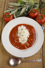 tomato soup with long grain rice