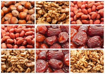 Dried fruits and nuts