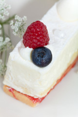 ケーキの上のブルーベリー